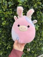 Squishmallow 7.5” Patty The Cow With Bunny Ears Easter/Spring2024 Kelly Toy