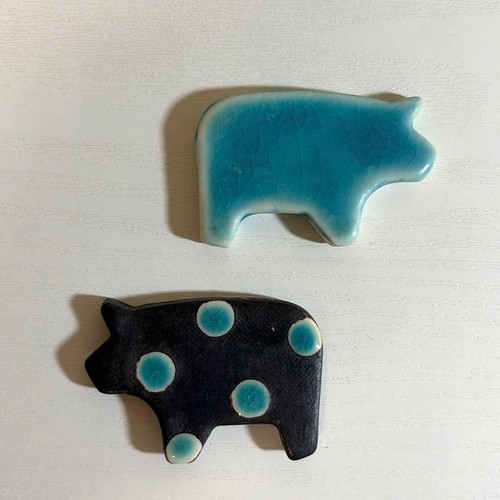Chopstick rest pottery fire - rest,