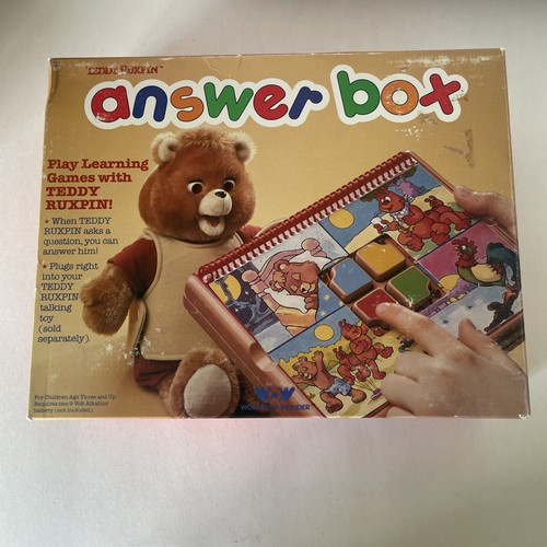 1985 1988 teddy ruxpin - ruxpin, answer