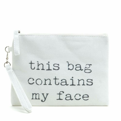 This bag contains - ", face"