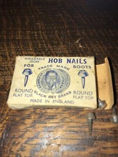 Rare Vintage Box of Black Boy Brand Hob Nails for Boots