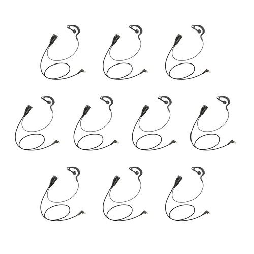 10pack braided cable earpiece - 10pack,