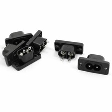 6 x AC 250V 2.5A IEC320 C7 Socket Soldering Power Connector