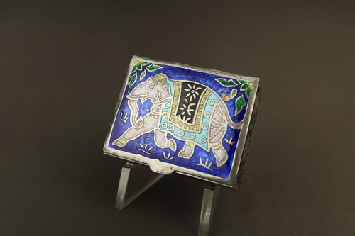 Antique indian silver enamel - antique,
