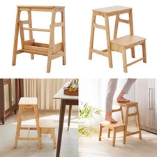 Compact Wooden Step Stool 2