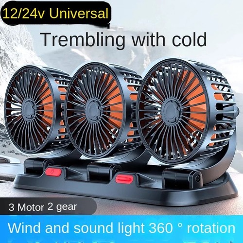 Portable vehicle fan - fan, 360°