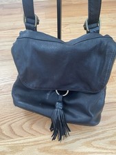 FAT FACE BLACK LEATHER