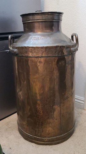 Antique italian copper milk - italian,