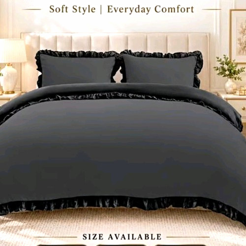 Charcoal duvet cover set - duvet,