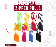 Zip pull tags - tags, cord