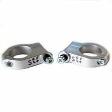 Lambretta Damper Brackets Bolt On Silver STF Italy