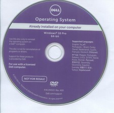 Windows 10 Professional 64 bit Installation repair recovery DVD Disk