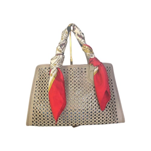 Coccinelle beige leather tote