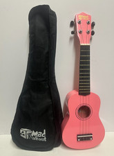 Mad About SU8 Soprano Ukulele Pink SU8-PK in black carry bag GWO GC