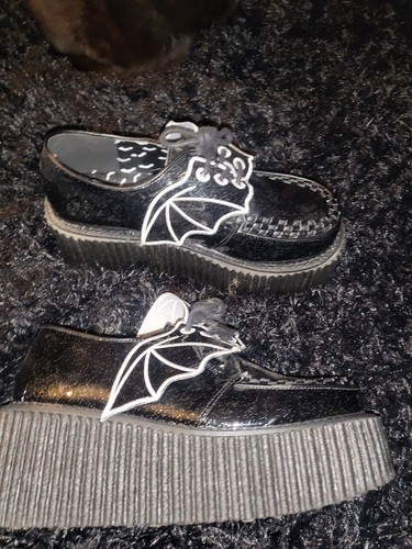 Demonia bat creeper wedges - demonia, uk6