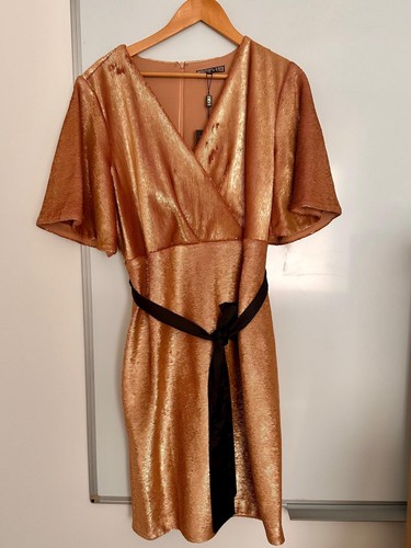 Biba rose gold sequin wrap - rose,