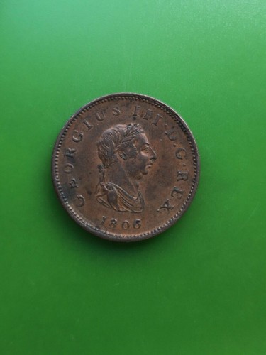 1806 george iii copper half - 1806,