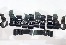12 x 19mm C Clip Tent Clips Suspension Hooks Awning Pole Frame Inner Hanger
