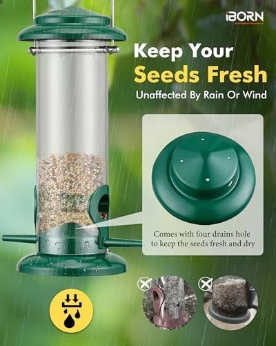 Iborn metal bird feeder - iborn,