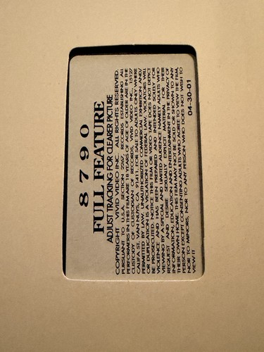 Vhs 8790 four feature wicked - four,