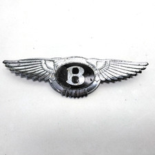 Bentley Winged B Car Badge Chrome 16cm Long 4.5cm High Bonnet Grill Badge