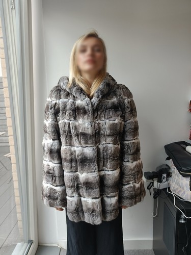 Kopenhagen chinchilla fur coat - chinchilla,