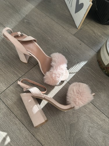 Topshop pink fluffy block - pink,