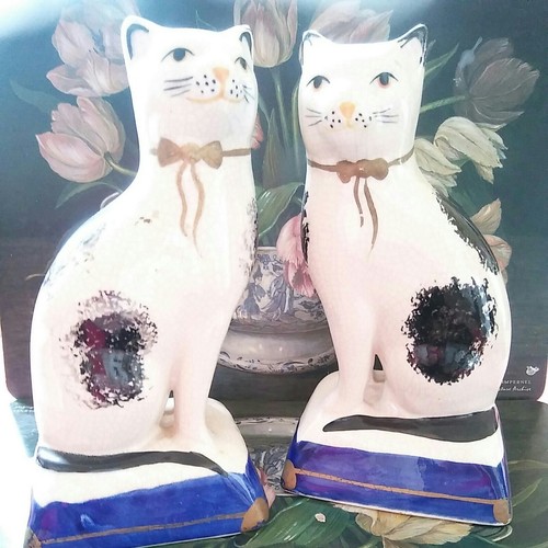 Pair vintage staffordshire - of,