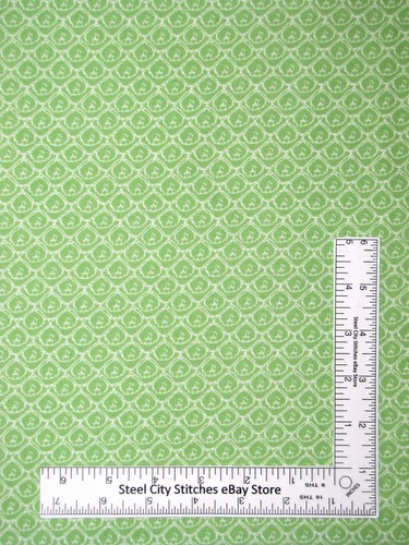 Teddy bear faces green - green, fabric