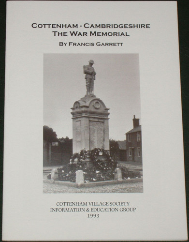 Cottenham war memorial - war, ww1