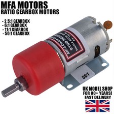 MFA Range RC Motor with Ratio