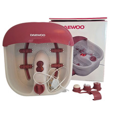 Foot Spa Daewoo SDA2641 with Rolling Massagers and Accessories Heated Bubbling