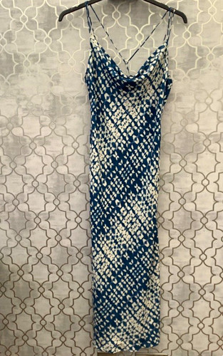 Zara blue white animal print - zara,