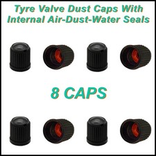 Dust air valve tyre caps - 8x,