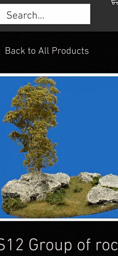 Model railway scenery trees - railway, on