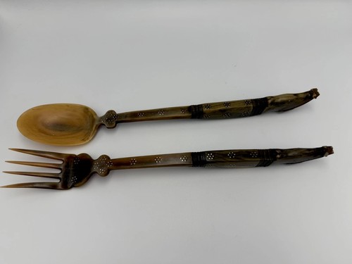 Antique carved horn sami - antique,