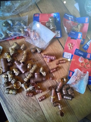 Plumbing job lot copper brass - plumbing,