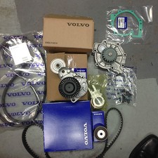 Genuine Volvo D5 Engine Belt Change Full Set Timing Belt Aux Belt Water Pump Aux