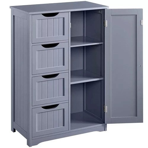 Bathroom wood cabinet storage - bathroom,