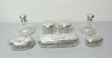 7-PIECE ANTIQUE FRENCH? ETCHED