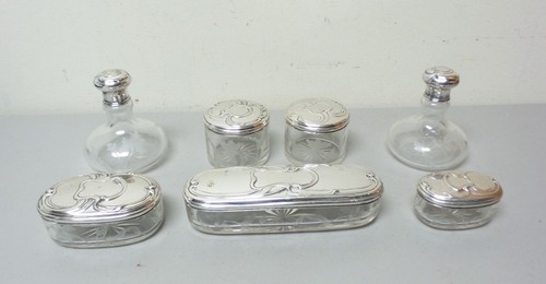 Piece antique french etched - 7-piece, french?