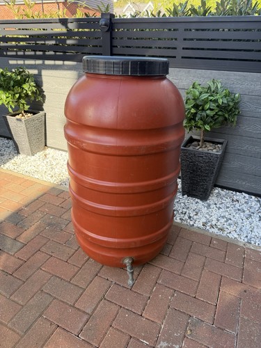 Terra cotta rain barrel gal - rain,