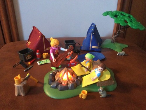 Playmobil campsite led fire - playmobil,