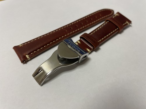 Tudor 20mm brown leather - brown, watch