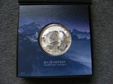 W529a Cook Islands $10 Dollars 2023 2oz Silver Mount Everest Ultra High Relief