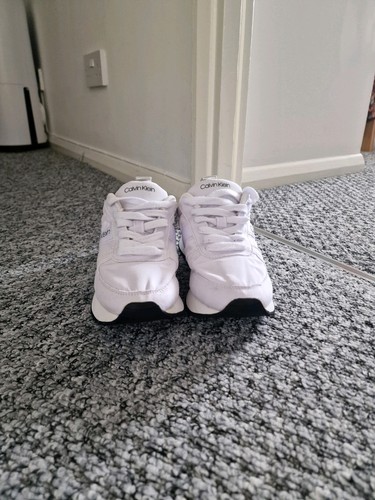 White calvin klein sneaker - white,