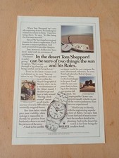 Frameable Vintage Original Rolex  Oysterquartz Advert.
