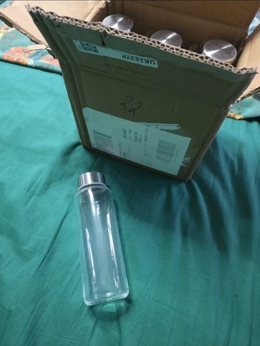 Glass bottles with silver - bottles,