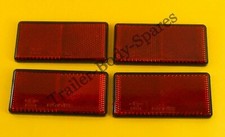 4 x Red Rear Reflectors 100mm