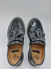 Ladies Dr Martens Adrian Black Leather Tassel Loafers Cunky Sole Shoes Uk 6